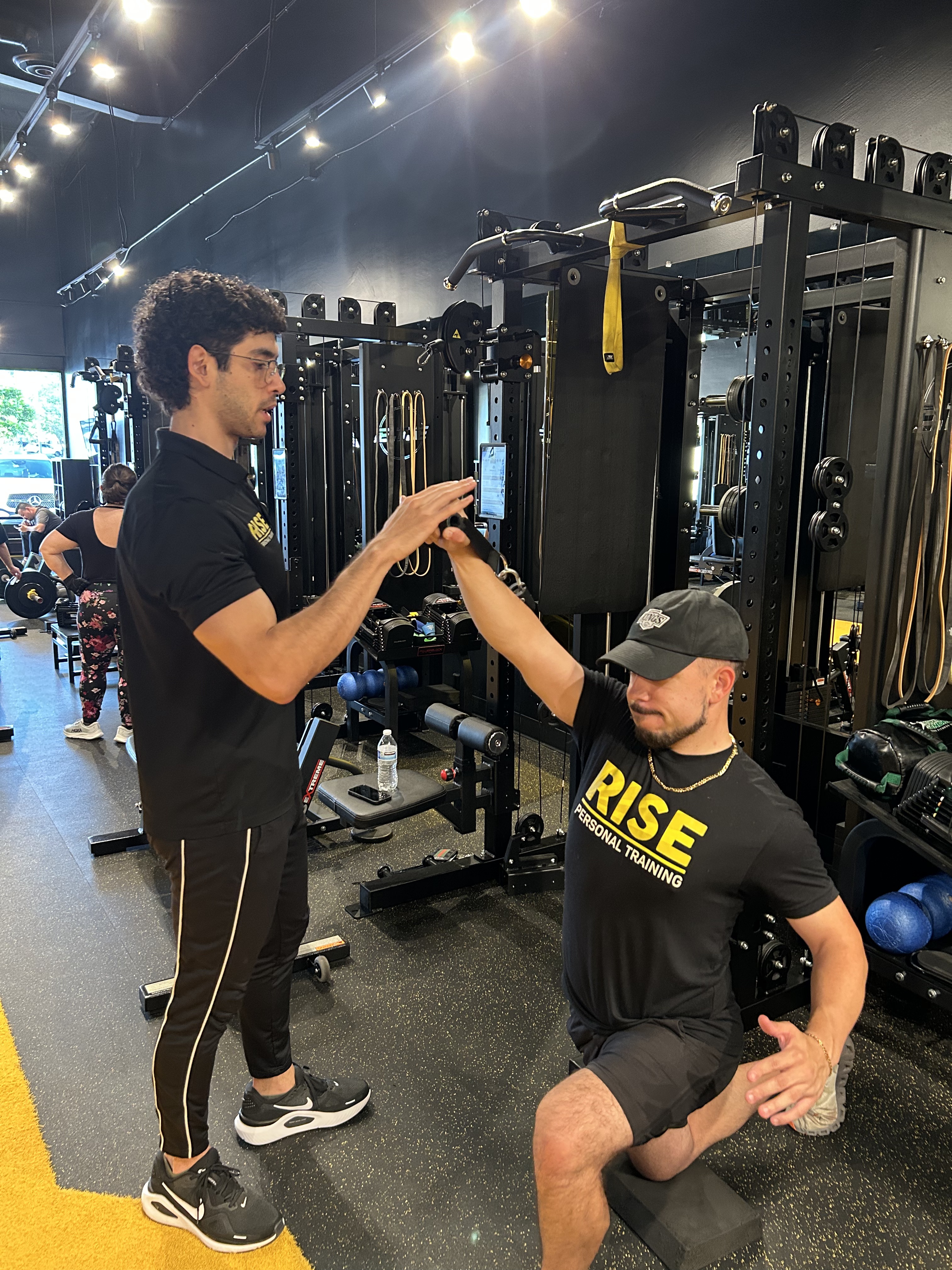 Rise Personal Training member achieving strength goals